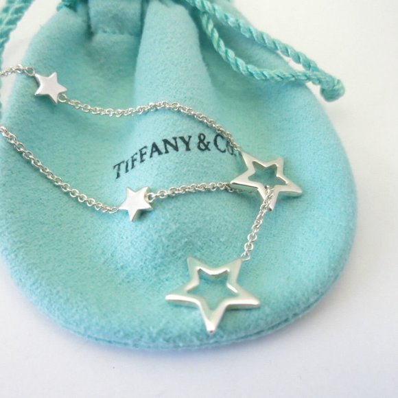 Tiffany & Co. Jewelry - VERY RARE!! Gorgeous Tiffany & Co. Sterling Silver Star Lariat Necklace